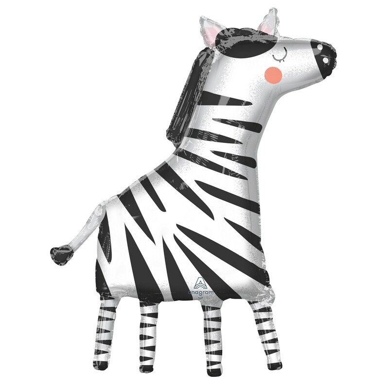 Zebra Foil Balloon
