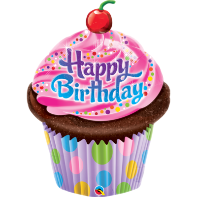 Birthday Frosted Cupcake