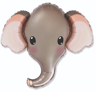 Elephant Head Baby Grey