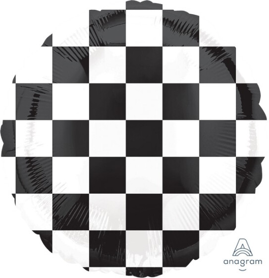 Checkerboard Foil Balloon