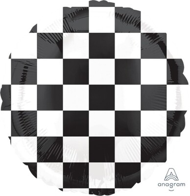 Checkerboard Foil Balloon