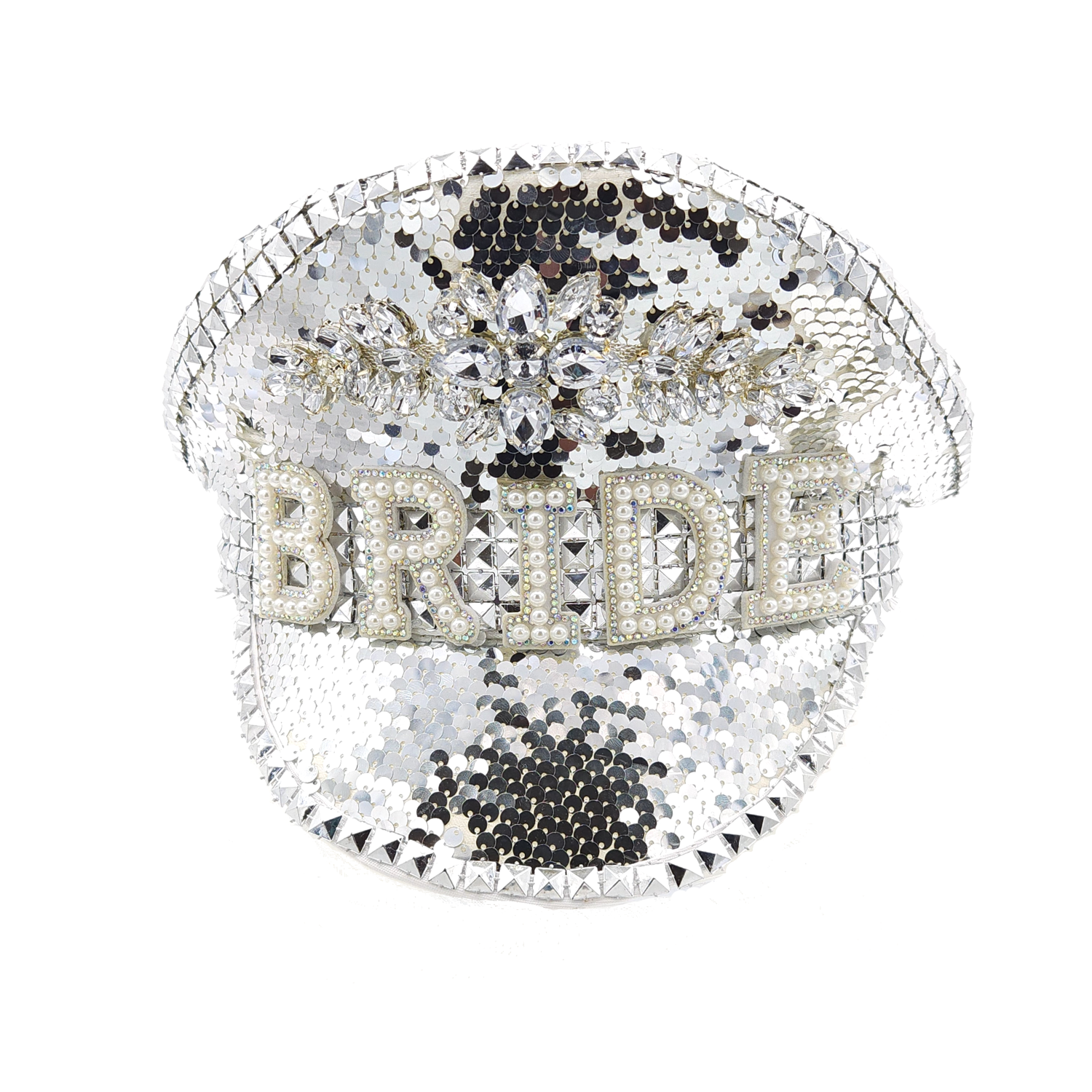 Bride-chella Silver Hat