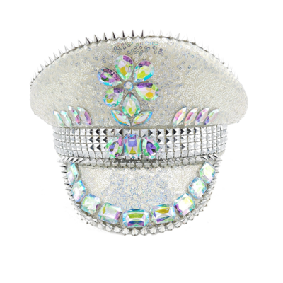 Silver Sequin Festival Hat