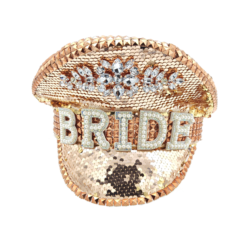 Bride-chella Rose Gold Hat