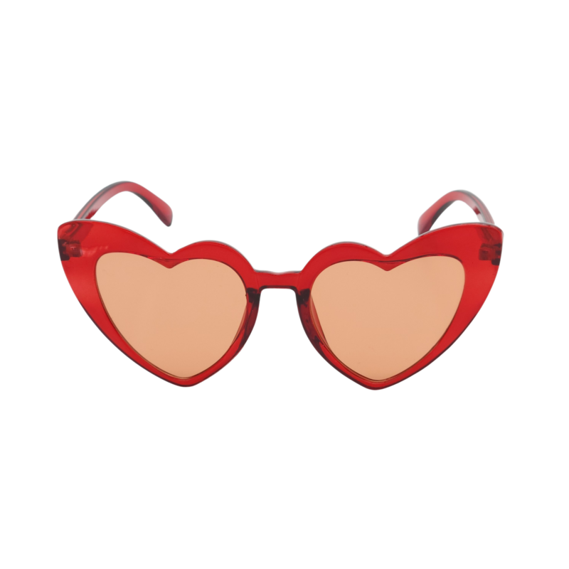 Love Heart Sunglasses - Red