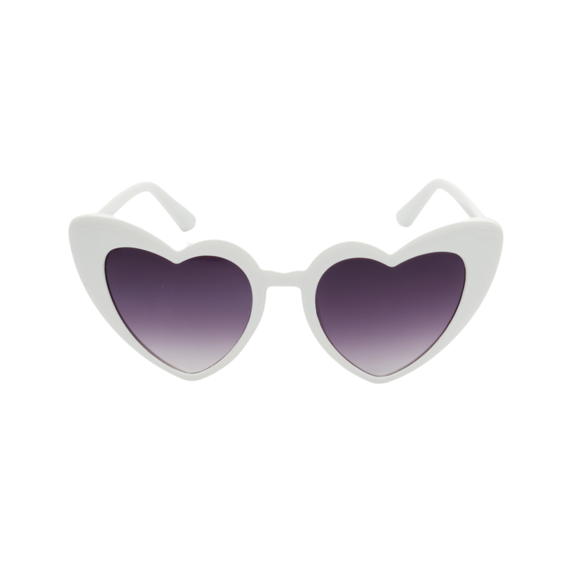 Love Heart Sunglasses - White