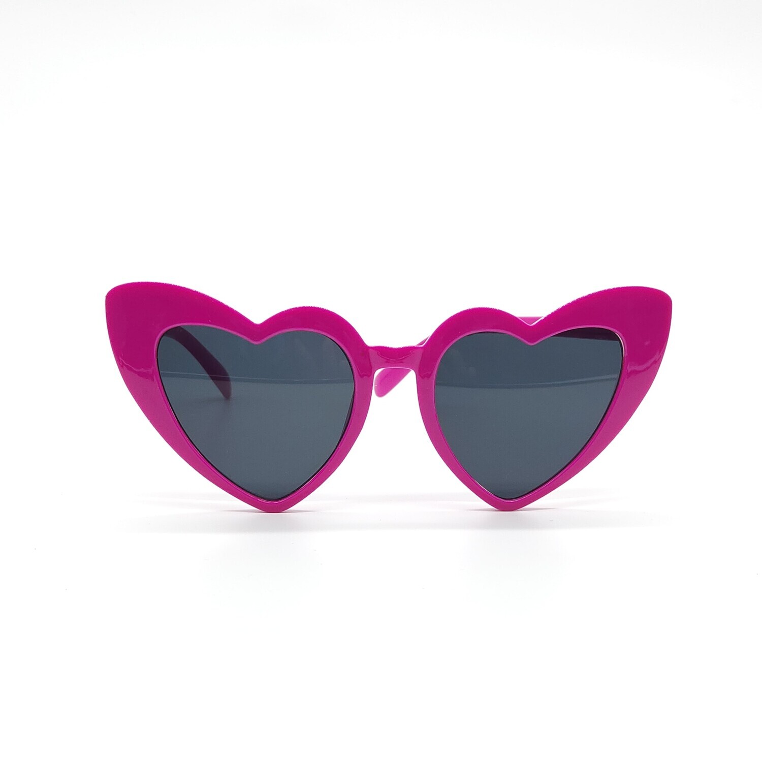 Love Heart Sunglasses Hot Pink