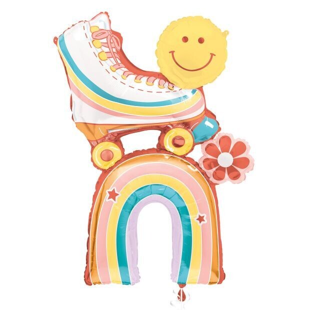 Giant Rainbow &amp; Roller Skate