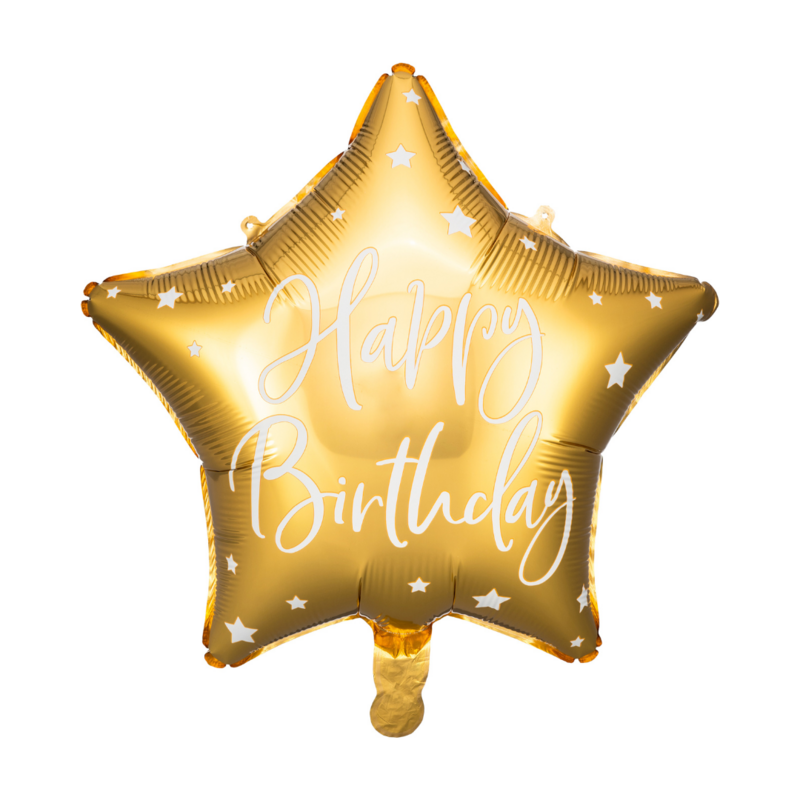 Happy Birthday Star Foil