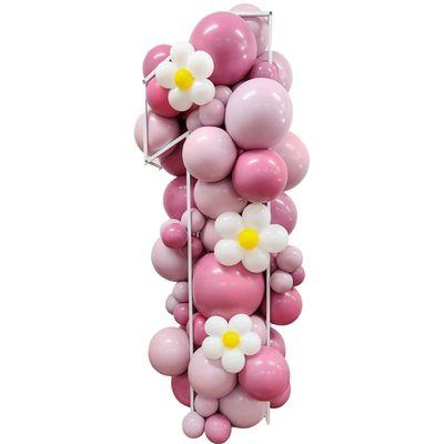 Metal Number 1 filled with Balloons