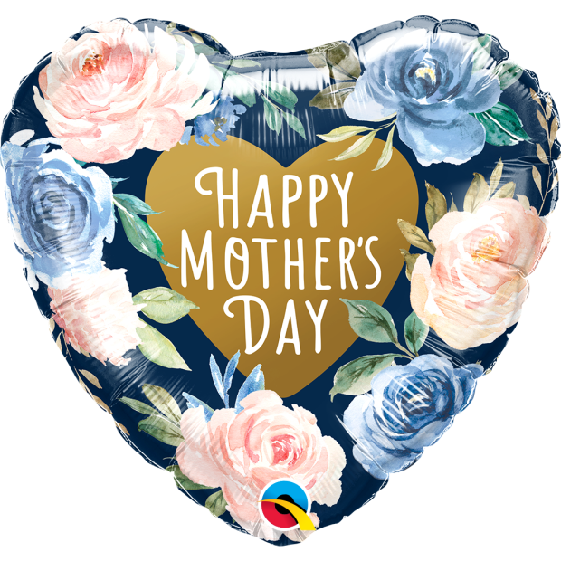 Mother's Day Pink and Blue Roses