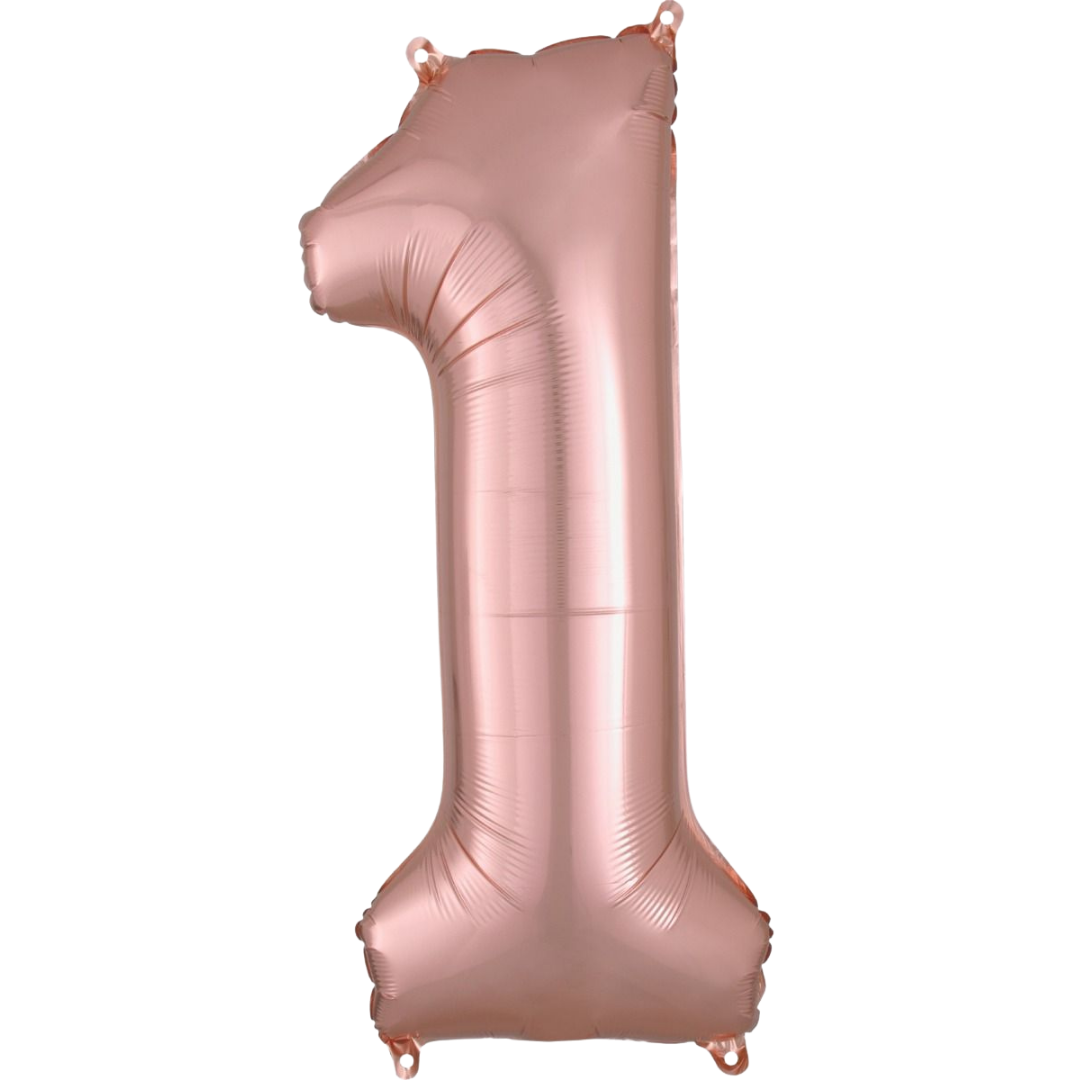 Megaloon Number, Number: 1, Megaloon Colour: Rose Gold