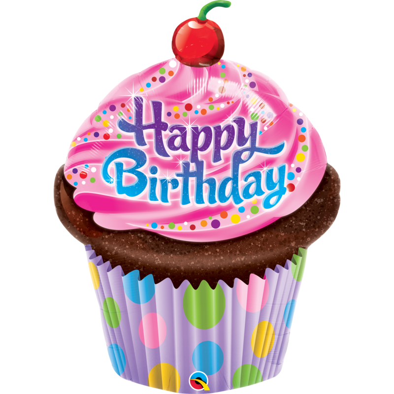 Birthday Frosted Cupcake