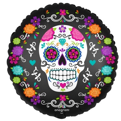Sugar Skull Foil Balloon