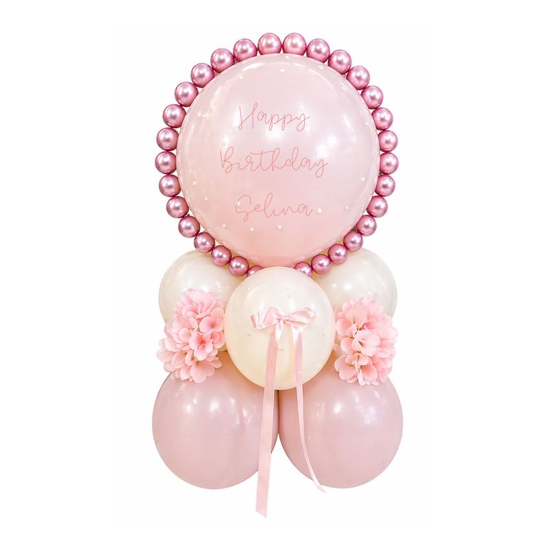 Pearls and Petals Air Filled Arrangment
