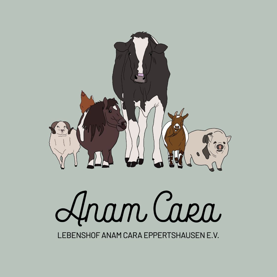 Anam Cara Tiergang Sticker (rund)