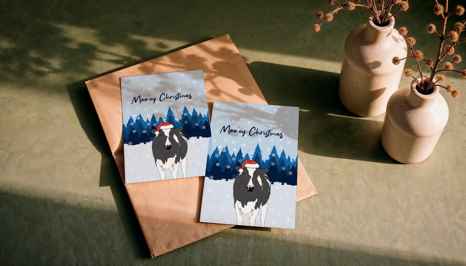 Moo'ey Christmas Weihnachtskarte Moo'ey Christmas Weihnachtskarte
