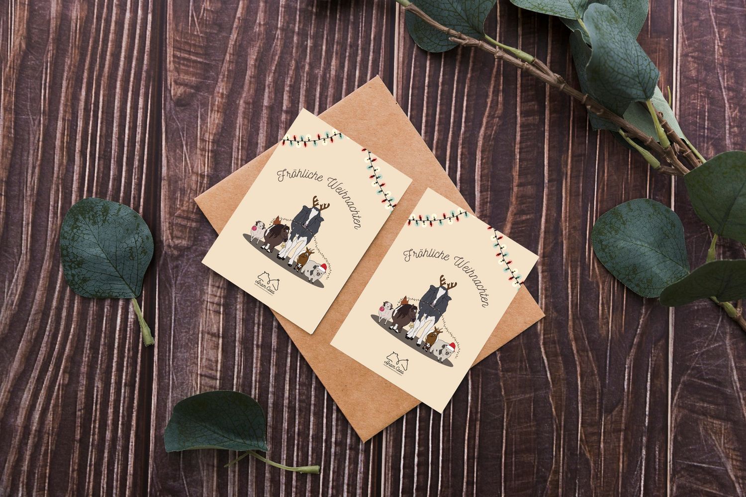 Anam Cara Tierweihnacht Karte