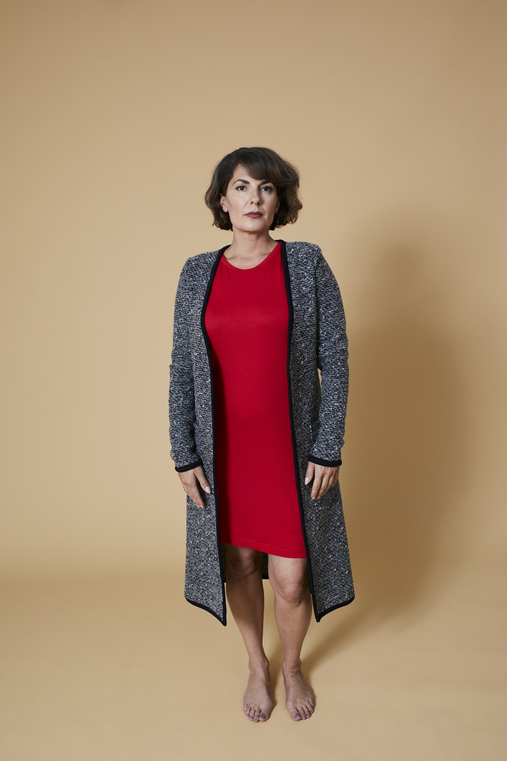 Langer Cardigan Bouclé