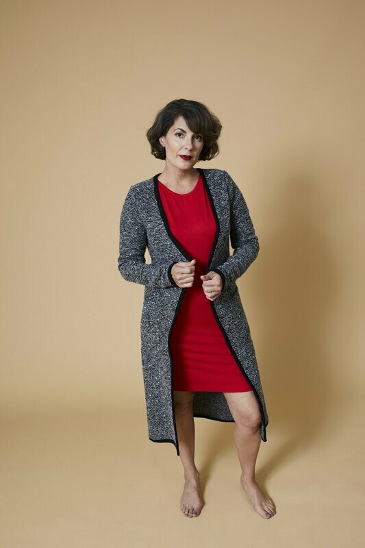 Langer Cardigan Bouclé