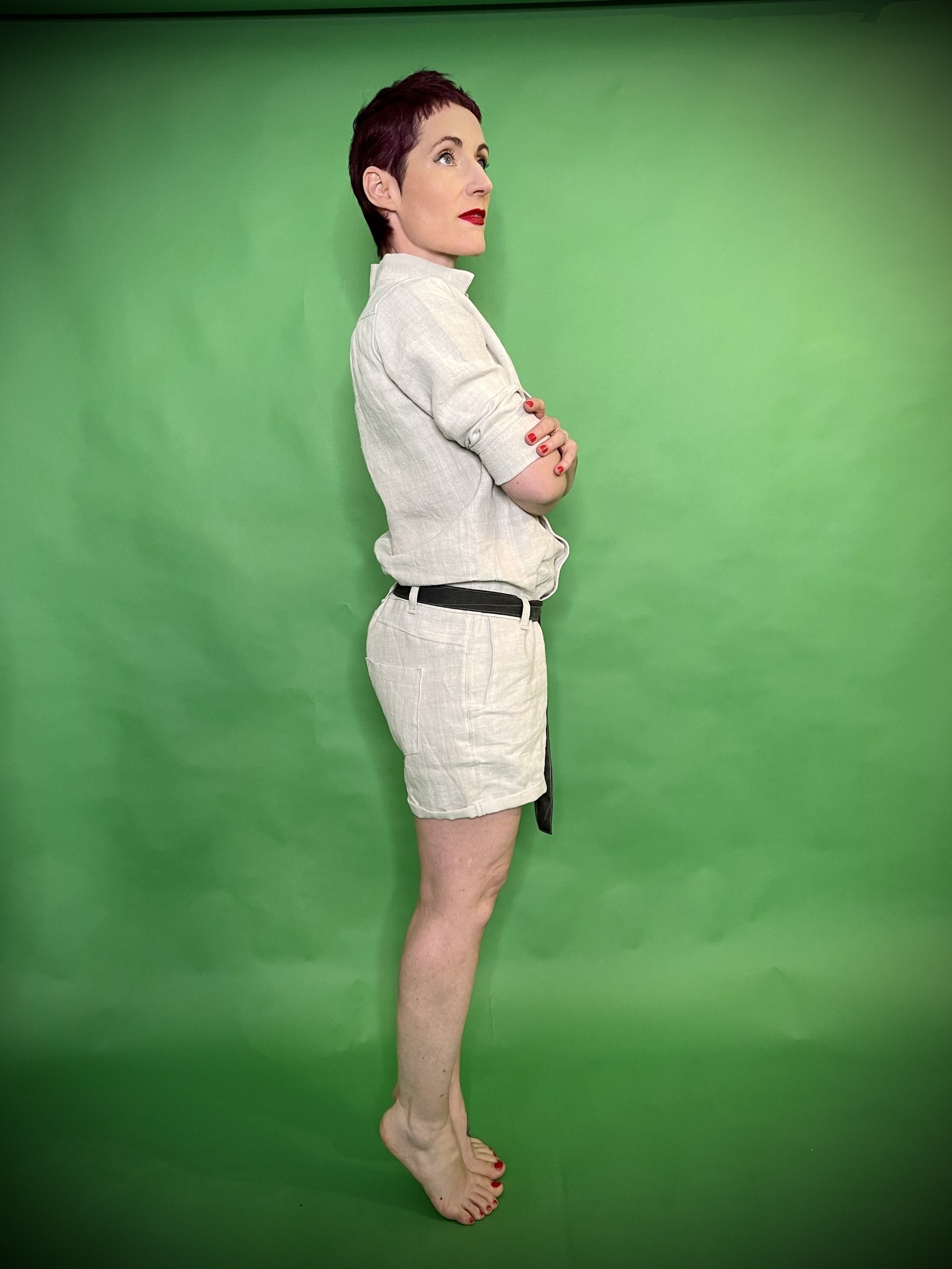 Leinen-Overall WORKWEAR SHORT