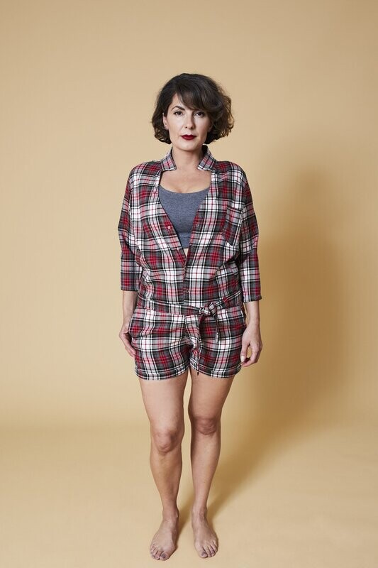 Karo -Overall WORKWEAR KURZ