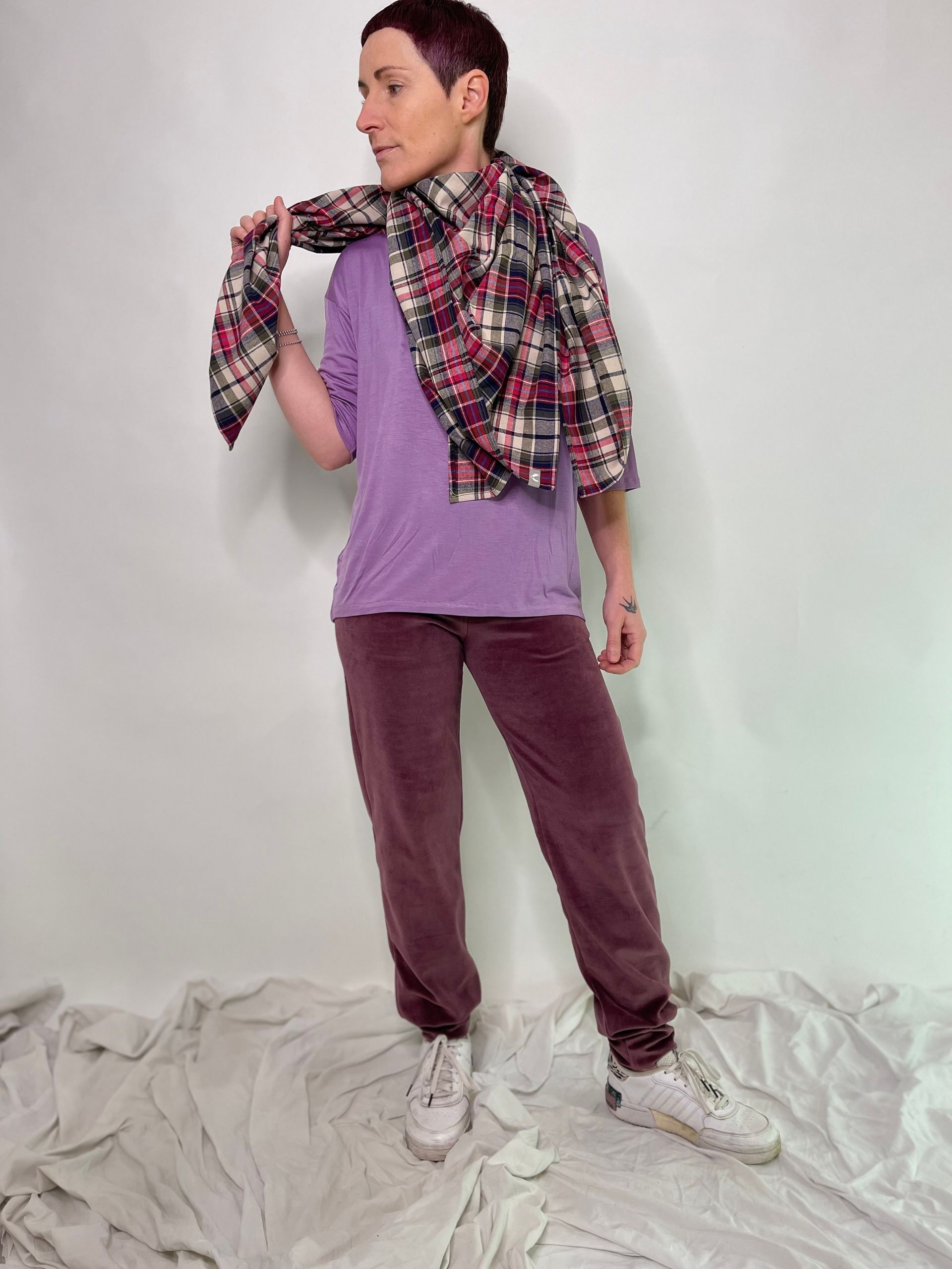 Schaltuch Grün Kariert