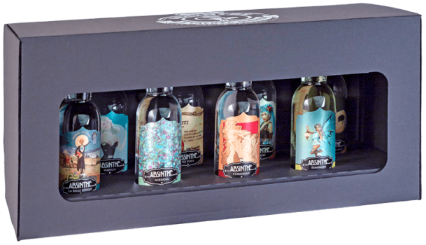Absinthe Degustations-Set La Valote 8x4cl