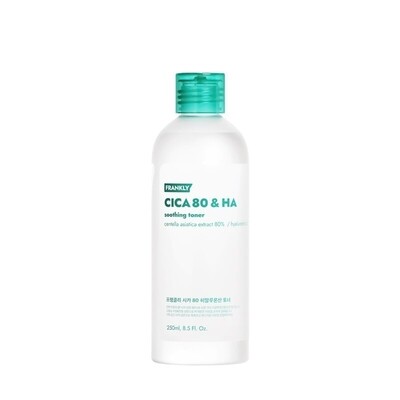 Тонер заспокійливий з комплексом центелли Frankly Cica 80 &amp; HA Soothing Toner 250 ml