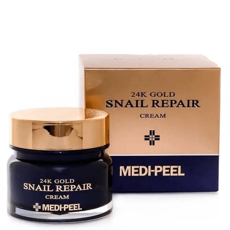 Омолоджуючий крем з муцином равлика і колоїдним золотом Medi-Peel 24K Gold Snail Repair Cream