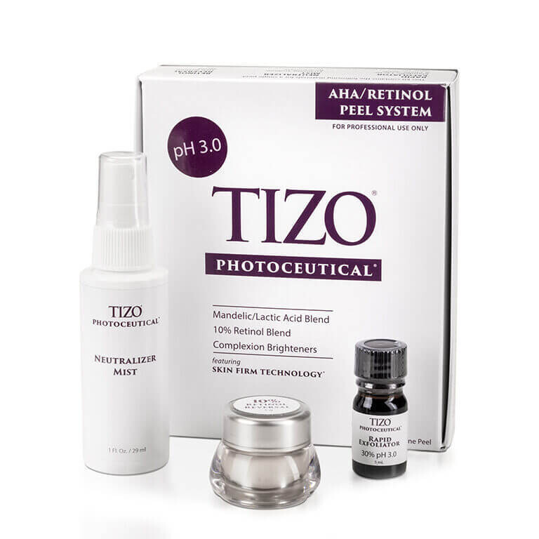 TiZO Набір для професійного пілінгу Photoceutical AHA/Retinol Peel 5 ml/30 ml/5 g
