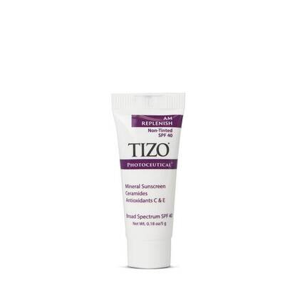 Міні версія TiZO Денний поживний крем без відтінку AM Replenish Non-Tinted SPF 40