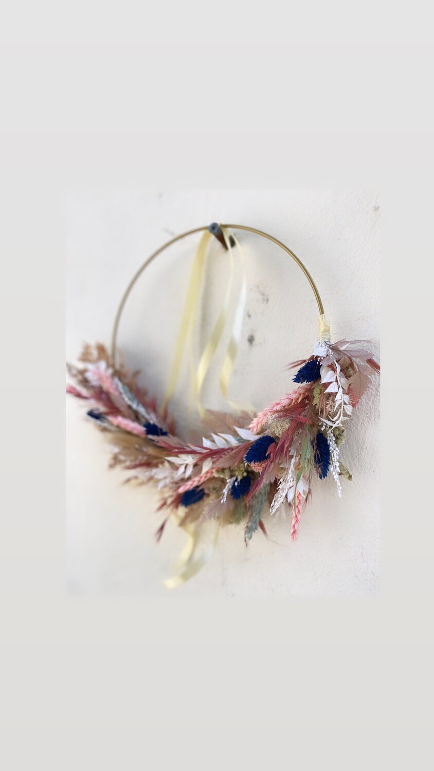 -  Do It Yourself  - Trockenblumen Set      " Floral Hoop"