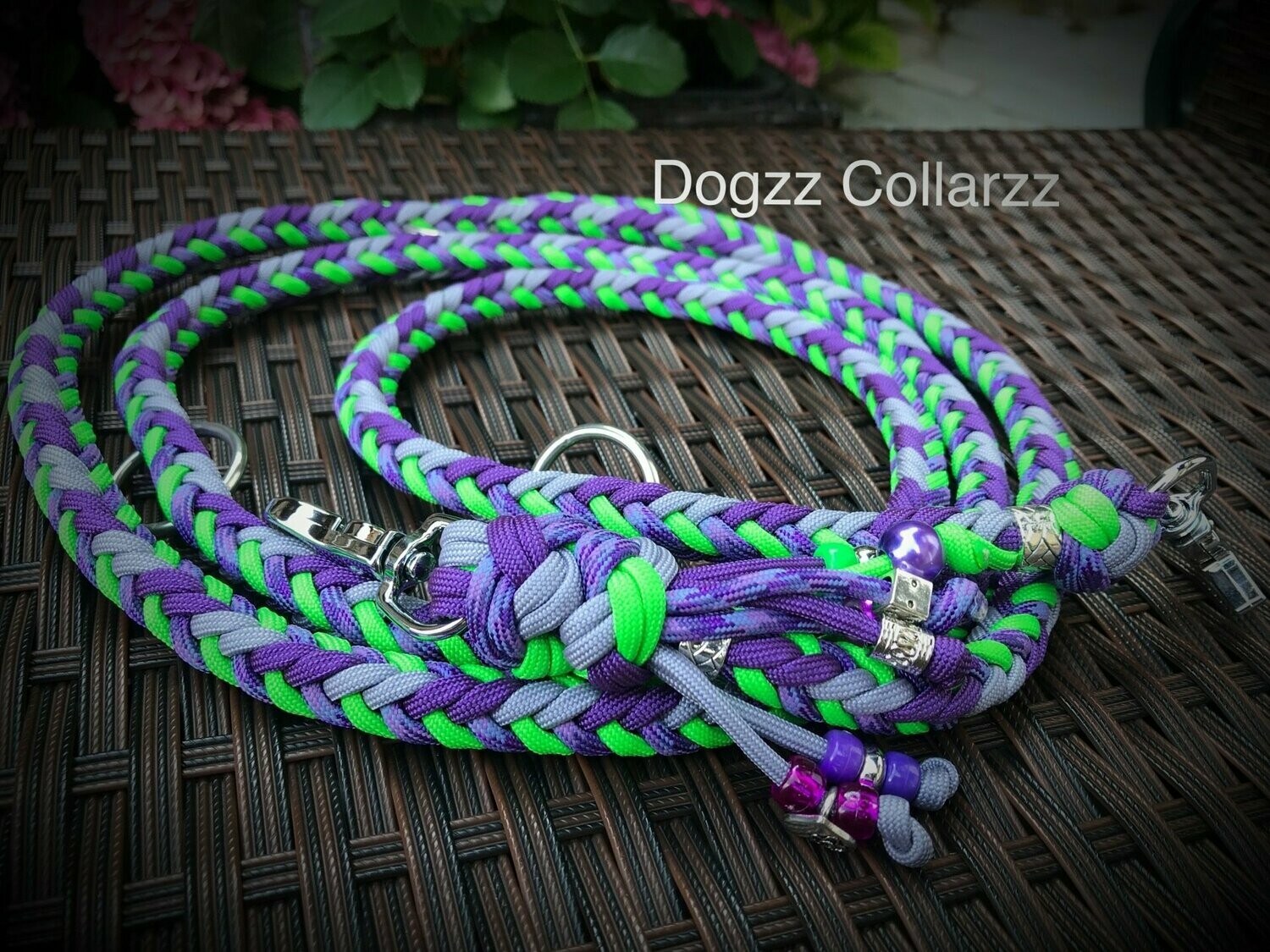 Leine Herringbone 8 „ Neon Splash“