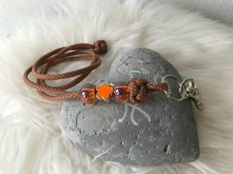 Pfeifenband Orange/Grey Diamonds