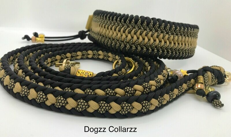Set Golden Dream Halsband Alice  und Leine Kara Yatsu