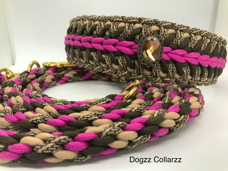 Set Coffee Passion Halsband Sky und Leine Kongo Gumi