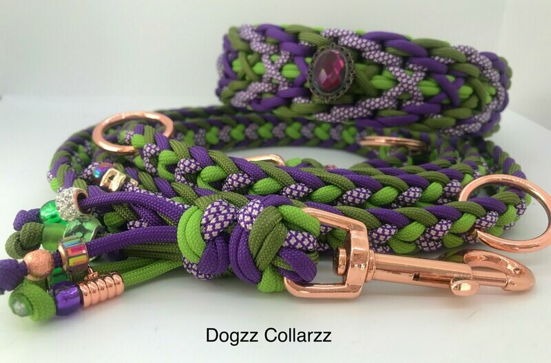 Set Grape Green Halsband Sam und Leine Kara Yatsu