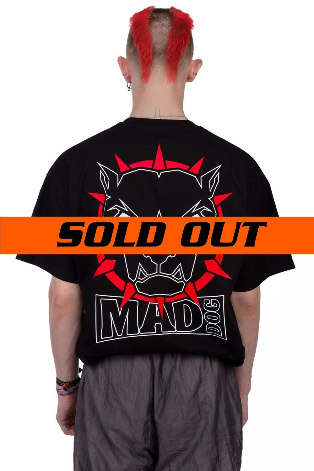 Mad Dog Black&amp;Red Logo Tee