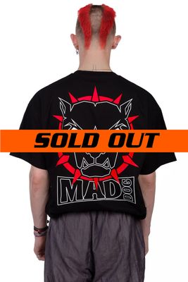 Mad Dog Black&amp;Red Logo Tee