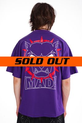 Mad Dog Purple&amp;Red Logo Tee