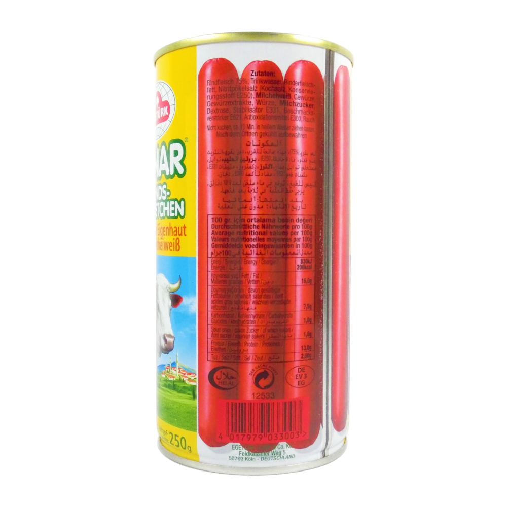 Pinar Sosis - Rindswürstchen (6 Stk.)