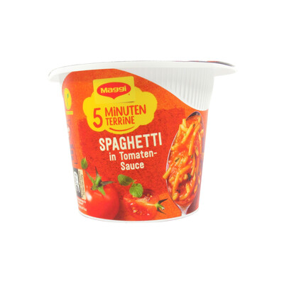Maggi 5 Minuten Terrine – Spaghetti in Tomatensauce Maggi 5 Minuten Terrine – Spaghetti in Tomatensauce