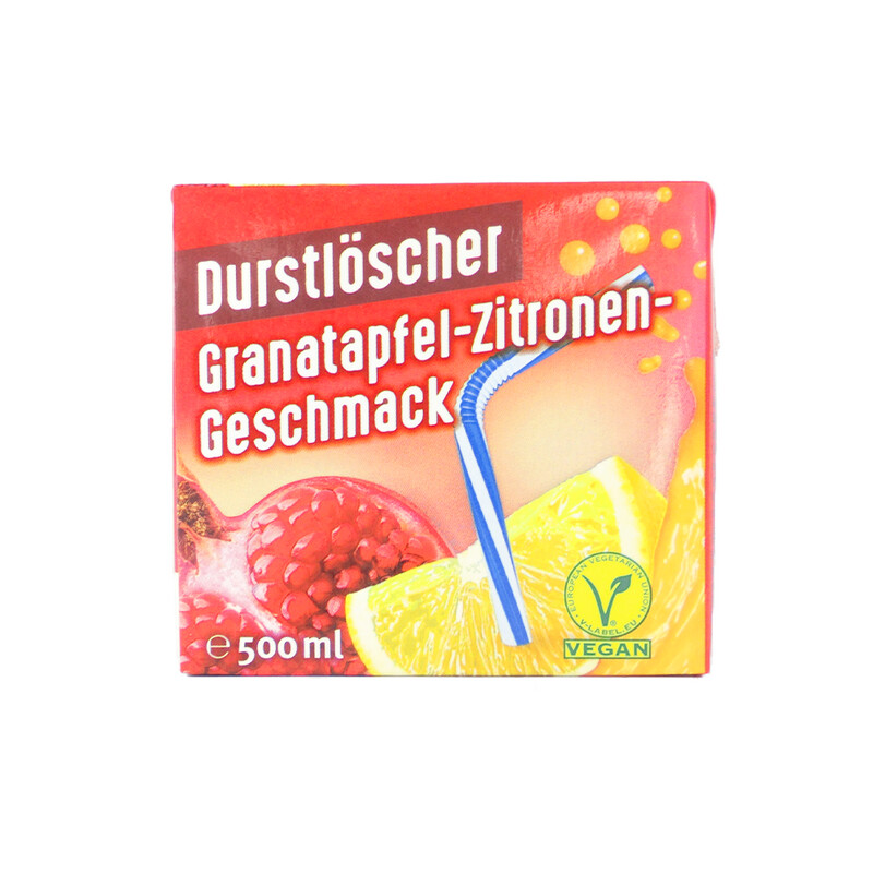 Durstlöscher Granatapfel-Zitrone-Geschmack