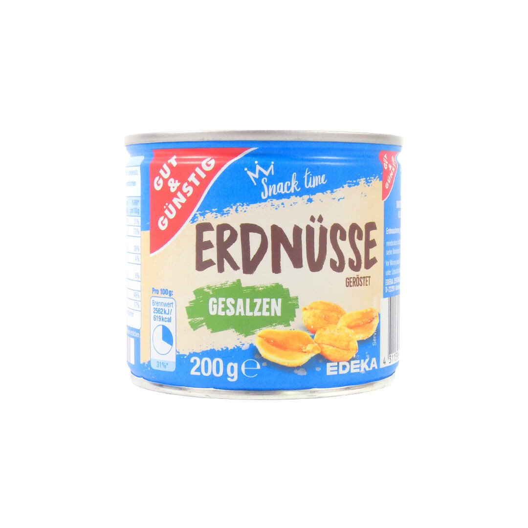 Erdnüsse - geröstet und gesalzen (200g)