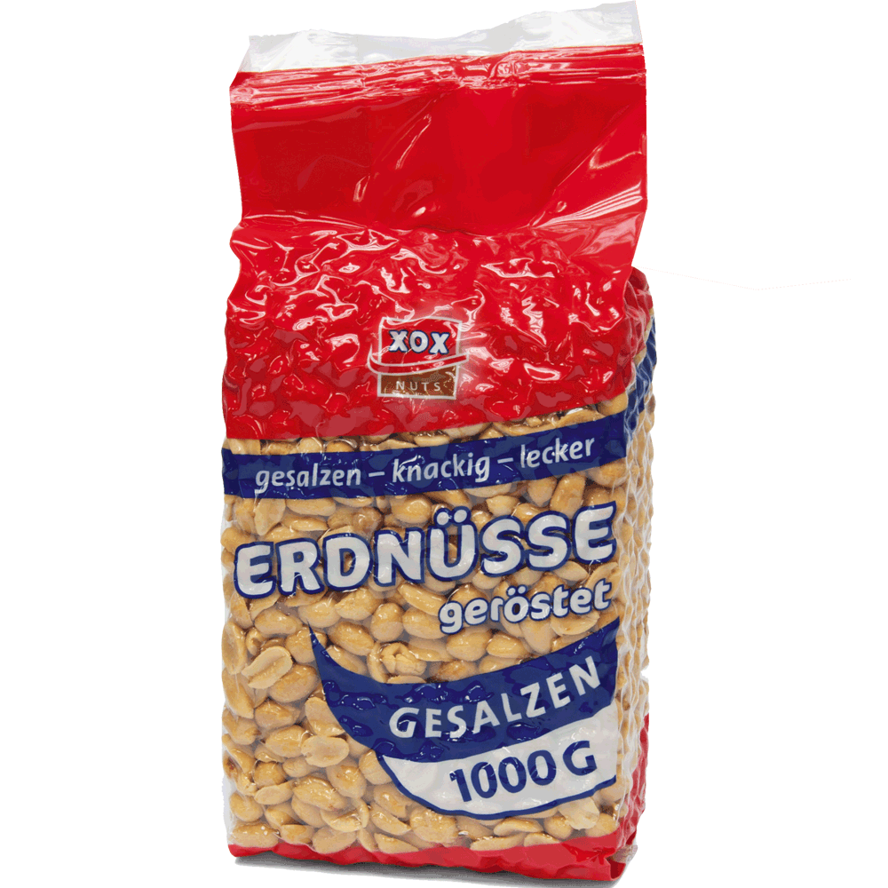 Erdnüsse XOX geröstet, gesalzen 1Kg