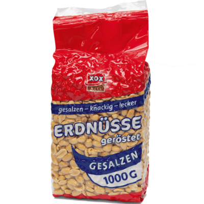 Erdnüsse XOX geröstet, gesalzen 1Kg Erdnüsse XOX geröstet, gesalzen 1Kg