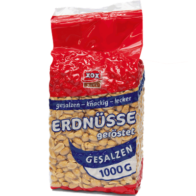 Erdnüsse XOX geröstet, gesalzen 1Kg Erdnüsse XOX geröstet, gesalzen 1Kg