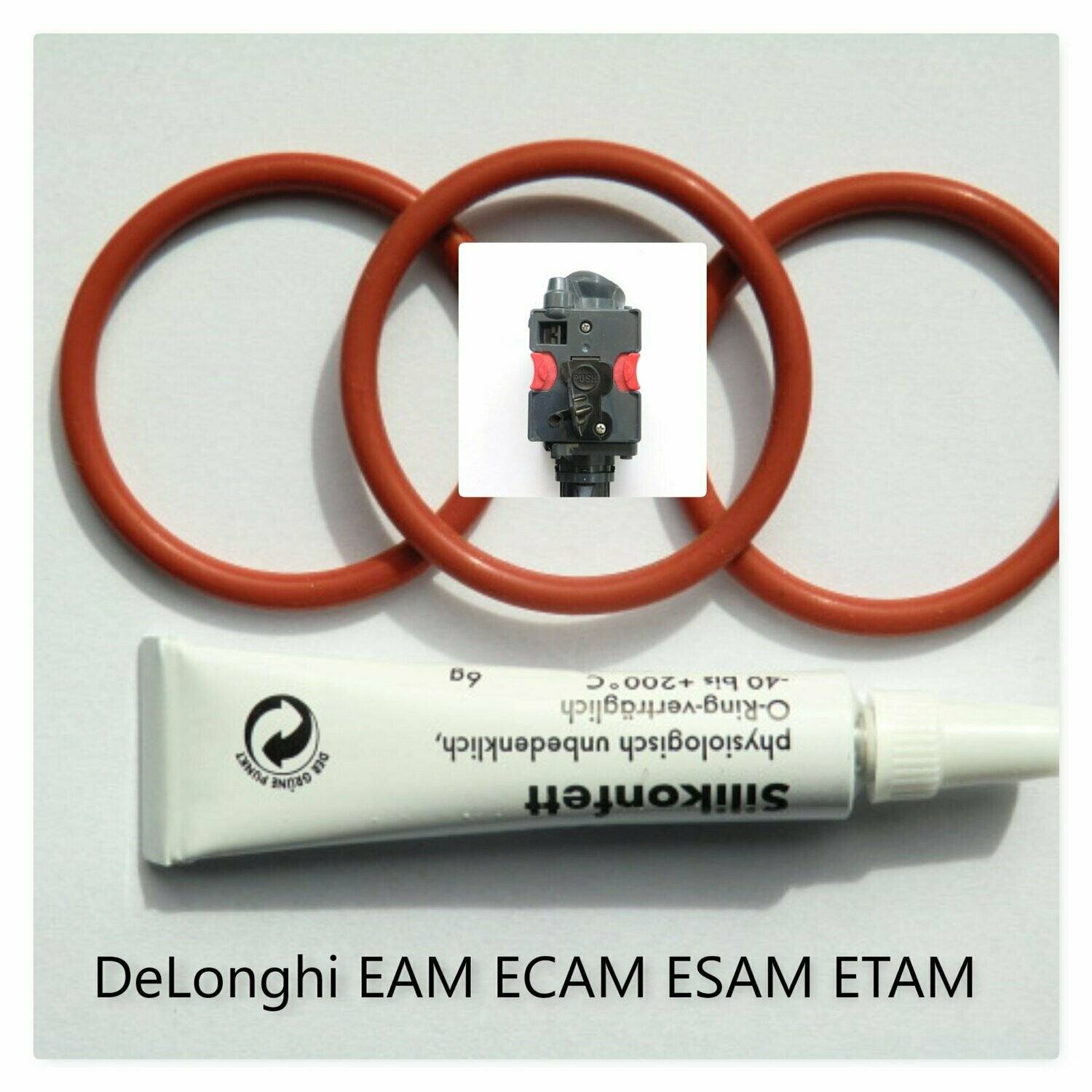 DeLonghi Dichtung Dichtungssatz O-Ring Fett  EAM ECAM ESAM Brüheinheit Brühgruppe AEG