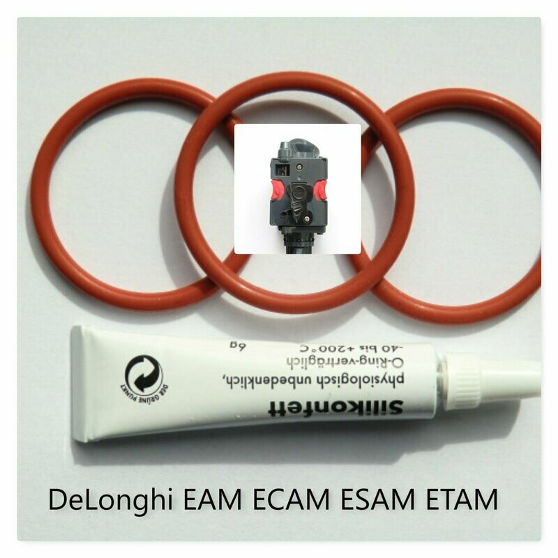 DeLonghi Dichtung Dichtungssatz O-Ring Fett  EAM ECAM ESAM Brüheinheit Brühgruppe AEG